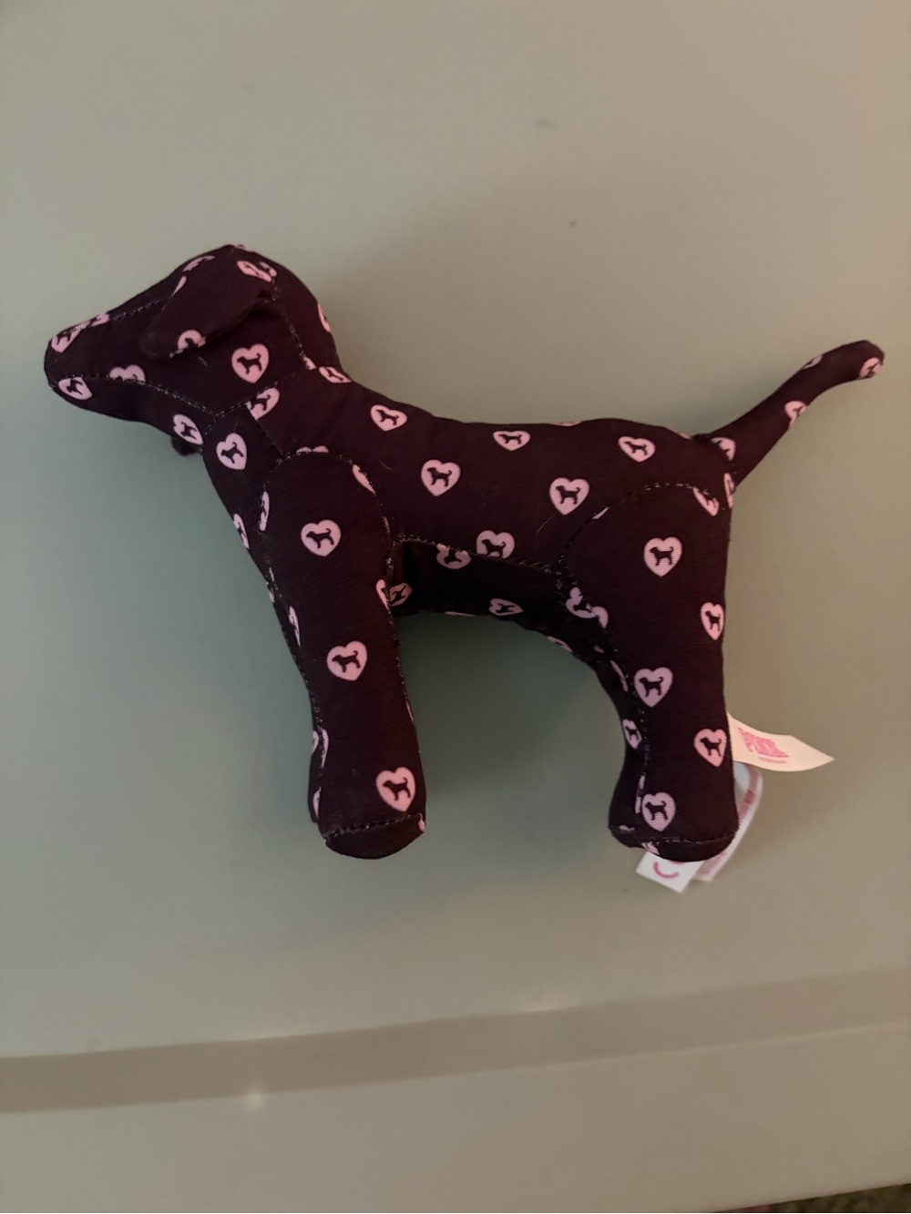 VS PINK Mystery Collection 2026 Burgundy Pink Heart Mascot Dog Plush
